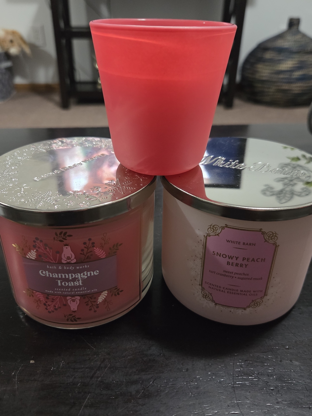 Bath & Body Works Pink Candle Trio